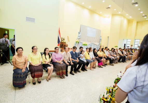 ภาพกิจกรรม สโมสรนักศึกษาคณะวิทยาศาสตร์และเทคโนโลยี จัดกิจกรรมไหว้ครู คณะวิทยาศาสตร์และเทคโนโลยี ประจำปี 2561