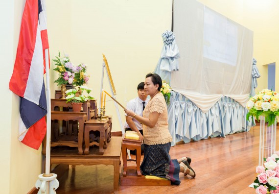 ภาพกิจกรรม สโมสรนักศึกษาคณะวิทยาศาสตร์และเทคโนโลยี จัดกิจกรรมไหว้ครู คณะวิทยาศาสตร์และเทคโนโลยี ประจำปี 2561