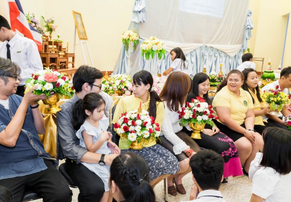 ภาพกิจกรรม สโมสรนักศึกษาคณะวิทยาศาสตร์และเทคโนโลยี จัดกิจกรรมไหว้ครู คณะวิทยาศาสตร์และเทคโนโลยี ประจำปี 2561