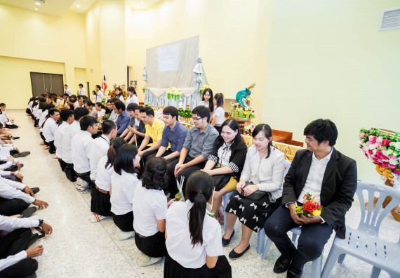 ภาพกิจกรรม สโมสรนักศึกษาคณะวิทยาศาสตร์และเทคโนโลยี จัดกิจกรรมไหว้ครู คณะวิทยาศาสตร์และเทคโนโลยี ประจำปี 2561