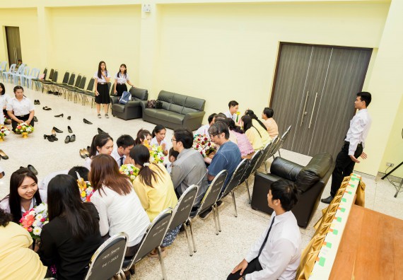 ภาพกิจกรรม สโมสรนักศึกษาคณะวิทยาศาสตร์และเทคโนโลยี จัดกิจกรรมไหว้ครู คณะวิทยาศาสตร์และเทคโนโลยี ประจำปี 2561