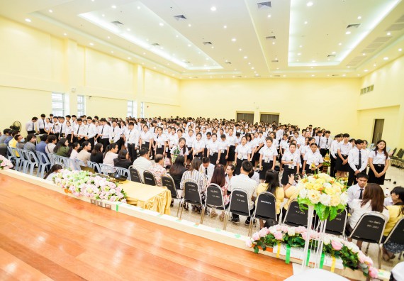 ภาพกิจกรรม สโมสรนักศึกษาคณะวิทยาศาสตร์และเทคโนโลยี จัดกิจกรรมไหว้ครู คณะวิทยาศาสตร์และเทคโนโลยี ประจำปี 2561