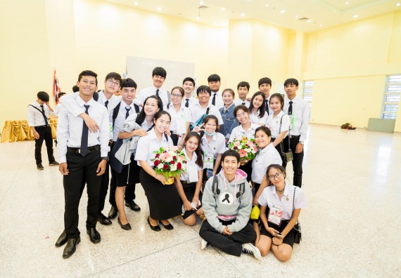 ภาพกิจกรรม สโมสรนักศึกษาคณะวิทยาศาสตร์และเทคโนโลยี จัดกิจกรรมไหว้ครู คณะวิทยาศาสตร์และเทคโนโลยี ประจำปี 2561