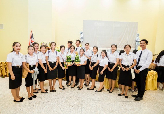 ภาพกิจกรรม สโมสรนักศึกษาคณะวิทยาศาสตร์และเทคโนโลยี จัดกิจกรรมไหว้ครู คณะวิทยาศาสตร์และเทคโนโลยี ประจำปี 2561