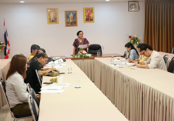 ภาพกิจกรรม คณะวิทยาศาสตร์และเทคโนโลยี จัดการประชุม เรื่อง การจัดตั้งคำของบประมาณ ประจำปีงบประมาณ 2562