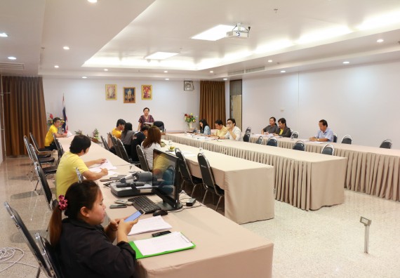 ภาพกิจกรรม คณะวิทยาศาสตร์และเทคโนโลยี จัดการประชุม เรื่อง การจัดตั้งคำของบประมาณ ประจำปีงบประมาณ 2562