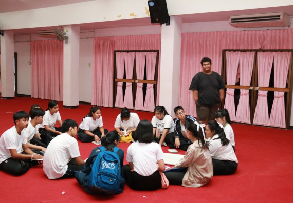 ภาพกิจกรรม สโมสรนักศึกษาคณะวิทยาศาสตร์และเทคโนโลยี จัดอบรมเชิงปฏิบัติการ เรื่อง เสริมสร้างความรู้ความเข้าใจการจัดการขยะจากต้นทาง คณะวิทยาศาสตร์และเทคโนโลยี