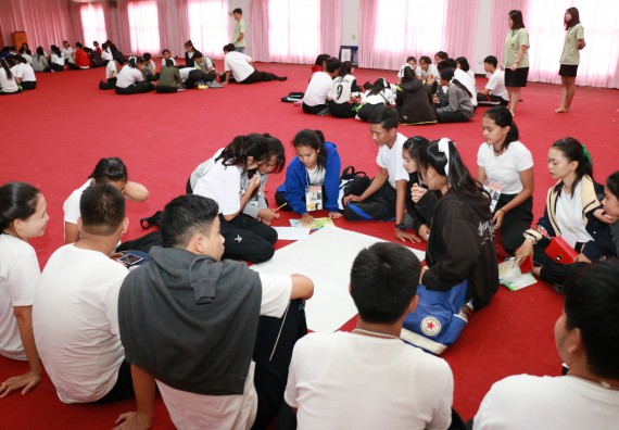 ภาพกิจกรรม สโมสรนักศึกษาคณะวิทยาศาสตร์และเทคโนโลยี จัดอบรมเชิงปฏิบัติการ เรื่อง เสริมสร้างความรู้ความเข้าใจการจัดการขยะจากต้นทาง คณะวิทยาศาสตร์และเทคโนโลยี