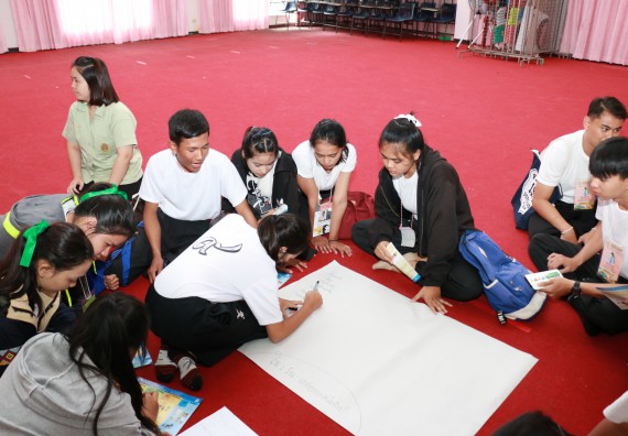 ภาพกิจกรรม สโมสรนักศึกษาคณะวิทยาศาสตร์และเทคโนโลยี จัดอบรมเชิงปฏิบัติการ เรื่อง เสริมสร้างความรู้ความเข้าใจการจัดการขยะจากต้นทาง คณะวิทยาศาสตร์และเทคโนโลยี