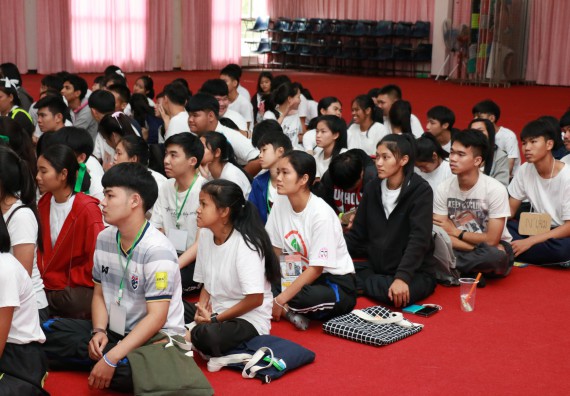 ภาพกิจกรรม สโมสรนักศึกษาคณะวิทยาศาสตร์และเทคโนโลยี จัดอบรมเชิงปฏิบัติการ เรื่อง เสริมสร้างความรู้ความเข้าใจการจัดการขยะจากต้นทาง คณะวิทยาศาสตร์และเทคโนโลยี