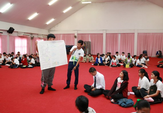 ภาพกิจกรรม สโมสรนักศึกษาคณะวิทยาศาสตร์และเทคโนโลยี จัดอบรมเชิงปฏิบัติการ เรื่อง เสริมสร้างความรู้ความเข้าใจการจัดการขยะจากต้นทาง คณะวิทยาศาสตร์และเทคโนโลยี