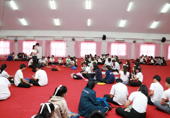 ภาพกิจกรรม สโมสรนักศึกษาคณะวิทยาศาสตร์และเทคโนโลยี จัดอบรมเชิงปฏิบัติการ เรื่อง เสริมสร้างความรู้ความเข้าใจการจัดการขยะจากต้นทาง คณะวิทยาศาสตร์และเทคโนโลยี