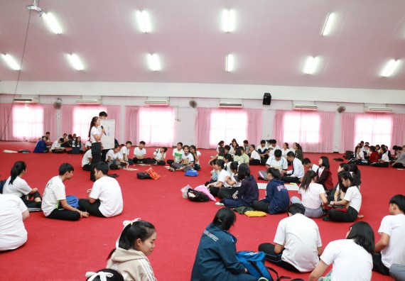 ภาพกิจกรรม สโมสรนักศึกษาคณะวิทยาศาสตร์และเทคโนโลยี จัดอบรมเชิงปฏิบัติการ เรื่อง เสริมสร้างความรู้ความเข้าใจการจัดการขยะจากต้นทาง คณะวิทยาศาสตร์และเทคโนโลยี