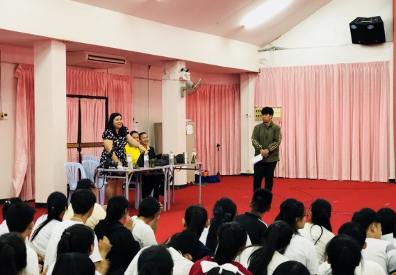 ภาพกิจกรรม สโมสรนักศึกษาคณะวิทยาศาสตร์และเทคโนโลยี จัดอบรมเชิงปฏิบัติการ เรื่อง เสริมสร้างความรู้ความเข้าใจการจัดการขยะจากต้นทาง คณะวิทยาศาสตร์และเทคโนโลยี