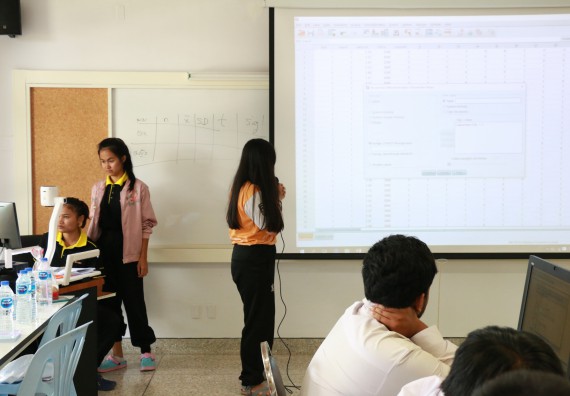 ภาพกิจกรรม คณะวิทยาศาสตร์และเทคโนโลยี จัดกิจกรรมส่งเสริมทักษะการวิเคราะห์เชิงตัวเลข การสื่อสารและการใช้เทคโนโลยีสารสนเทศ โปรแกรมสําเร็จรูป SPSS เบื้องต้น