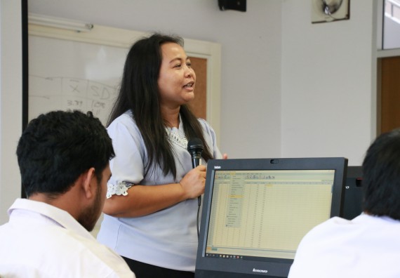 ภาพกิจกรรม คณะวิทยาศาสตร์และเทคโนโลยี จัดกิจกรรมส่งเสริมทักษะการวิเคราะห์เชิงตัวเลข การสื่อสารและการใช้เทคโนโลยีสารสนเทศ โปรแกรมสําเร็จรูป SPSS เบื้องต้น