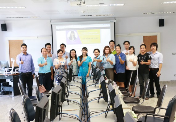 ภาพกิจกรรม คณะวิทยาศาสตร์และเทคโนโลยี จัดกิจกรรมการพัฒนาการจัดการเรียนการสอนเป็นภาษาอังกฤษโดยใช้ APPLICATION