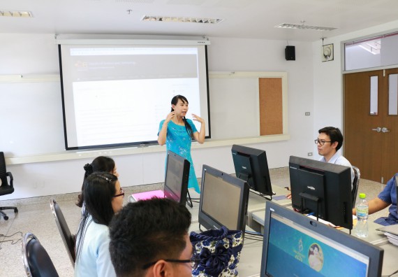 ภาพกิจกรรม คณะวิทยาศาสตร์และเทคโนโลยี จัดกิจกรรมการพัฒนาการจัดการเรียนการสอนเป็นภาษาอังกฤษโดยใช้ APPLICATION