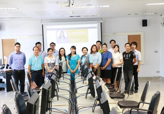 ภาพกิจกรรม คณะวิทยาศาสตร์และเทคโนโลยี จัดกิจกรรมการพัฒนาการจัดการเรียนการสอนเป็นภาษาอังกฤษโดยใช้ APPLICATION