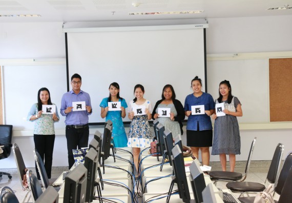 ภาพกิจกรรม คณะวิทยาศาสตร์และเทคโนโลยี จัดกิจกรรมการพัฒนาการจัดการเรียนการสอนเป็นภาษาอังกฤษโดยใช้ APPLICATION