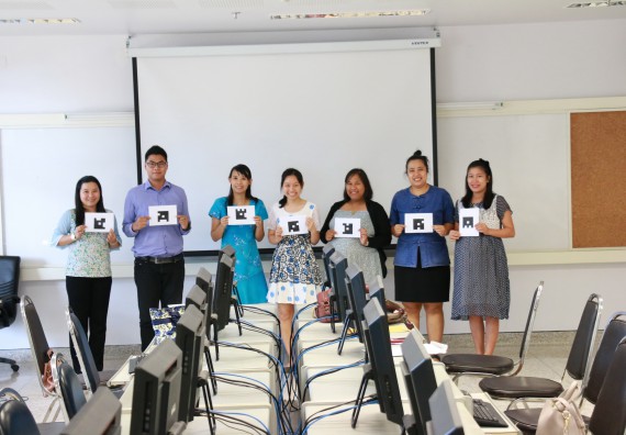 ภาพกิจกรรม คณะวิทยาศาสตร์และเทคโนโลยี จัดกิจกรรมการพัฒนาการจัดการเรียนการสอนเป็นภาษาอังกฤษโดยใช้ APPLICATION