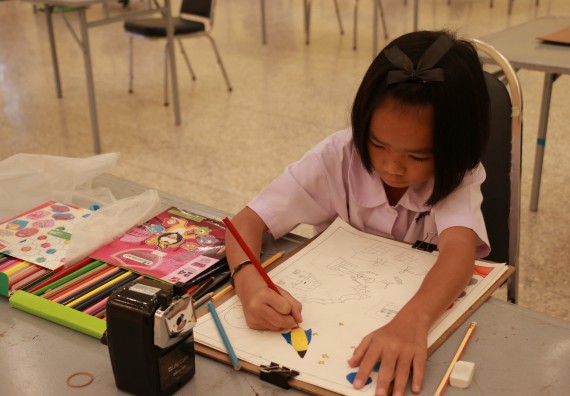 ภาพกิจกรรม การประกวดภาพวาดจินตนาการทางวิทยาศาสตร์  ประถมศึกษาปีที่ 1-3 ประจำปี 2561