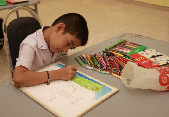 ภาพกิจกรรม การประกวดภาพวาดจินตนาการทางวิทยาศาสตร์  ประถมศึกษาปีที่ 1-3 ประจำปี 2561