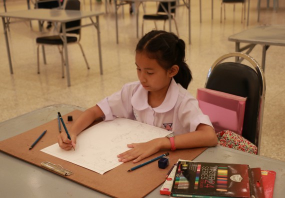 ภาพกิจกรรม การประกวดภาพวาดจินตนาการทางวิทยาศาสตร์  ประถมศึกษาปีที่ 1-3 ประจำปี 2561