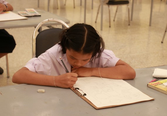 ภาพกิจกรรม การประกวดภาพวาดจินตนาการทางวิทยาศาสตร์ ประถมศึกษาปีที่ 4-6 ประจำปี 2561