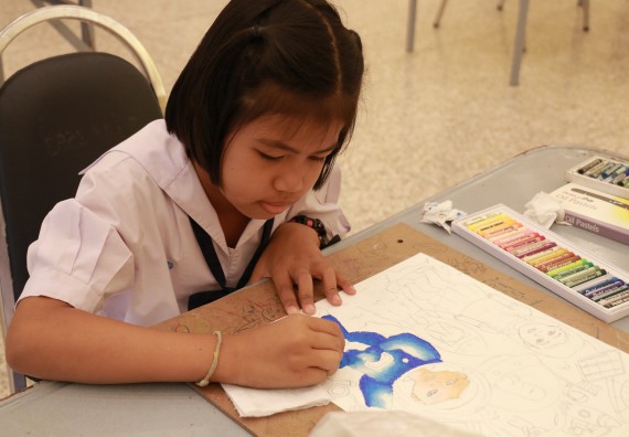 ภาพกิจกรรม การประกวดภาพวาดจินตนาการทางวิทยาศาสตร์ ประถมศึกษาปีที่ 4-6 ประจำปี 2561