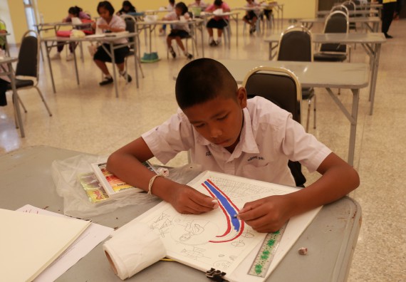 ภาพกิจกรรม การประกวดภาพวาดจินตนาการทางวิทยาศาสตร์ ประถมศึกษาปีที่ 4-6 ประจำปี 2561