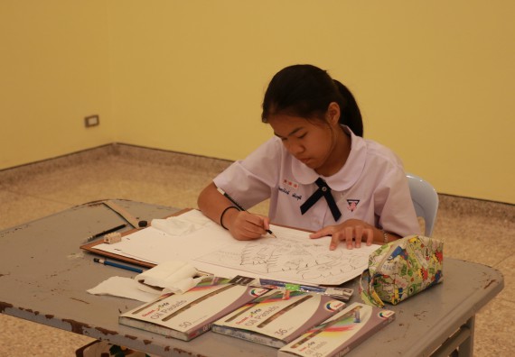 ภาพกิจกรรม การประกวดภาพวาดจินตนาการทางวิทยาศาสตร์ ประถมศึกษาปีที่ 4-6 ประจำปี 2561