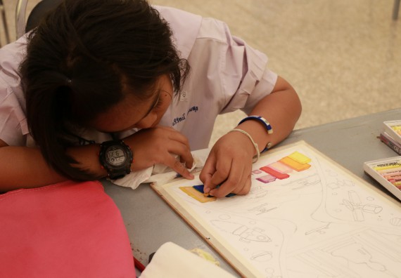 ภาพกิจกรรม การประกวดภาพวาดจินตนาการทางวิทยาศาสตร์ ประถมศึกษาปีที่ 4-6 ประจำปี 2561