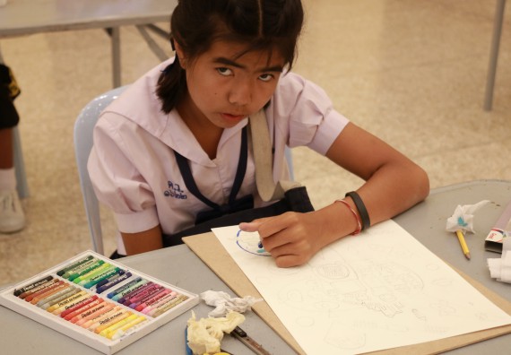 ภาพกิจกรรม การประกวดภาพวาดจินตนาการทางวิทยาศาสตร์ ประถมศึกษาปีที่ 4-6 ประจำปี 2561