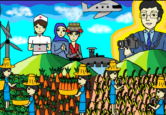 ภาพกิจกรรม การแข่งขันวาดภาพด้วยโปรแกรม Paint ประถมศึกษาปีที่ 1-3 ประจำปี 2561