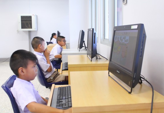 ภาพกิจกรรม การแข่งขันวาดภาพด้วยโปรแกรม Paint ประถมศึกษาปีที่ 4-6 ประจำปี 2561