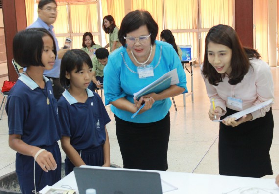 ภาพกิจกรรม การประกวดโครงงานวิทยาศาสตร์ (STEM) ประถมศึกษาปีที่ 4-6 ประจำปี 2561