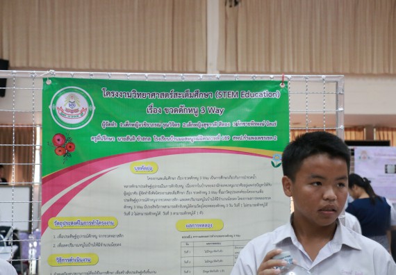 ภาพกิจกรรม การประกวดโครงงานวิทยาศาสตร์ (STEM) มัธยมศึกษาปีที่ 1-3 ประจำปี 2561