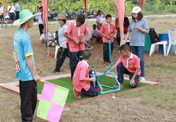 ภาพกิจกรรม การแข่งขันจรวดขวดน้ำ ประถมศึกษาปีที่ 1-6 ประจำปี 2561