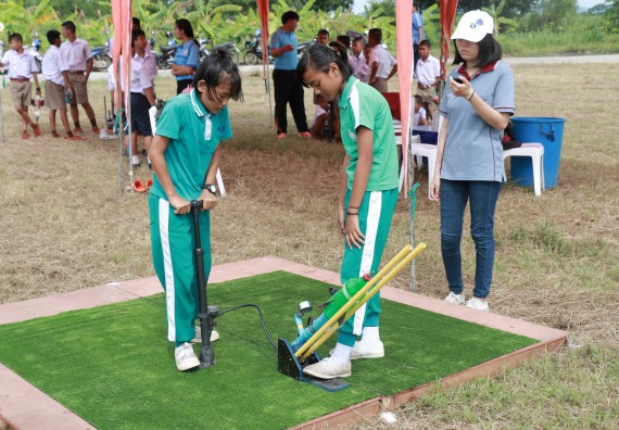 ภาพกิจกรรม การแข่งขันจรวดขวดน้ำ ประถมศึกษาปีที่ 1-6 ประจำปี 2561