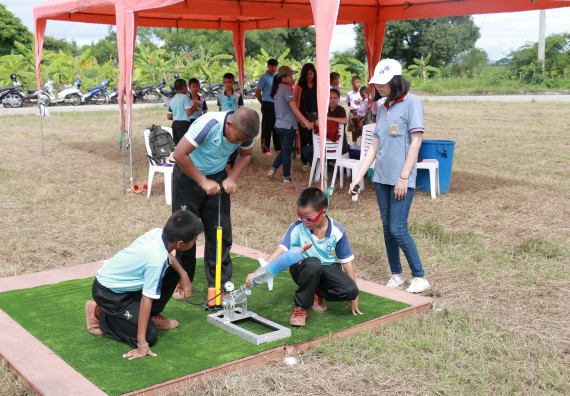 ภาพกิจกรรม การแข่งขันจรวดขวดน้ำ ประถมศึกษาปีที่ 1-6 ประจำปี 2561