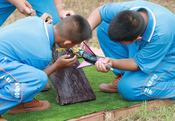 ภาพกิจกรรม การแข่งขันจรวดขวดน้ำ ประถมศึกษาปีที่ 1-6 ประจำปี 2561