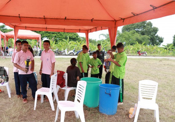 ภาพกิจกรรม การแข่งขันจรวดขวดน้ำ มัธยมศึกษาปีที่ 1-3 ประจำปี 2561