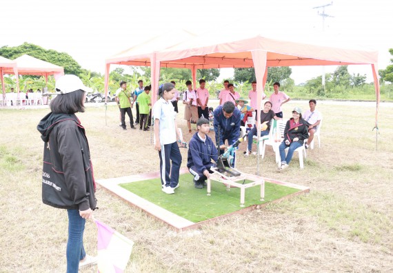 ภาพกิจกรรม การแข่งขันจรวดขวดน้ำ มัธยมศึกษาปีที่ 4-6 ประจำปี 2561
