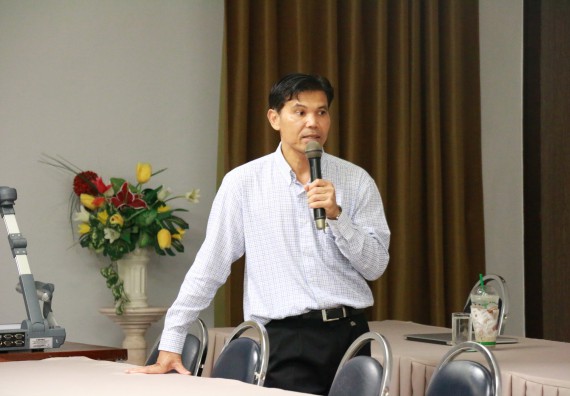 ภาพกิจกรรม คณะวิทยาศาสตร์และเทคโนโลยี จัดอบรมเชิงปฏิบัติการเรื่องการพัฒนาบุคลากรเข้าสู่ตำแหน่งทางวิชาการ และอบรมทักษะภาษาอังกฤษให้กับบุคลากรสายสอนและสายสนับสนุน