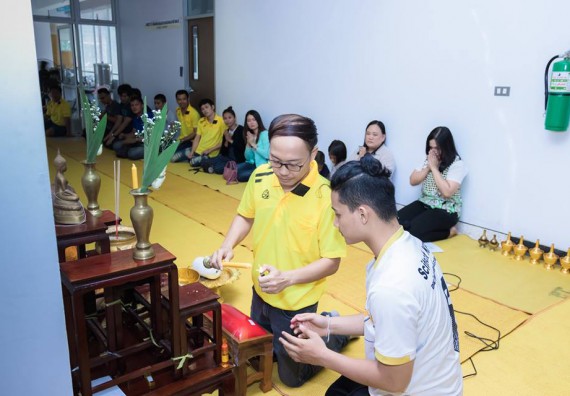 ภาพกิจกรรม โปรแกรมวิชาวิทยาการคอมพิวเตอร์ จัดกิจกรรมสายสัมพันธ์น้องพี่ ทำบุญ และกีฬา