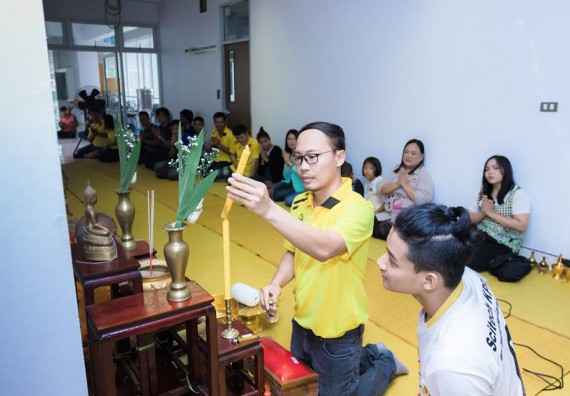 ภาพกิจกรรม โปรแกรมวิชาวิทยาการคอมพิวเตอร์ จัดกิจกรรมสายสัมพันธ์น้องพี่ ทำบุญ และกีฬา