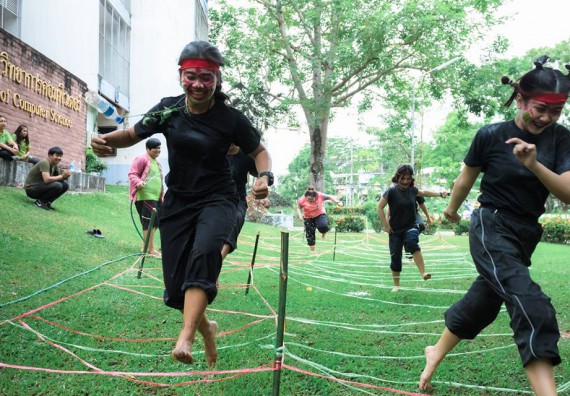 ภาพกิจกรรม โปรแกรมวิชาวิทยาการคอมพิวเตอร์ จัดกิจกรรมสายสัมพันธ์น้องพี่ ทำบุญ และกีฬา