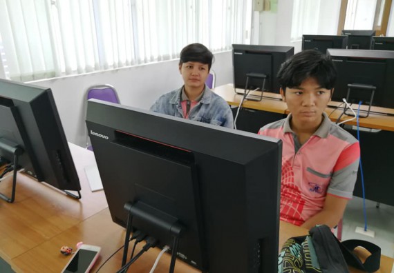 ภาพกิจกรรม โปรแกรมวิชาวิทยาการคอมพิวเตอร์ จัดอบรมเชิงปฏิบัติการ Mobile Application ภายใต้โครงการส่งเสริมคุณลักษณะ