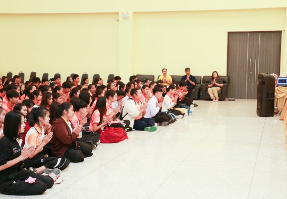 ภาพกิจกรรม สโมสรนักศึกษาคณะวิทยาศาสตร์และเทคโนโลยี จัดกิจกรรมทำบุญคณะวิทยาศาสตร์และเทคโนโลยี ประจำปี 2561